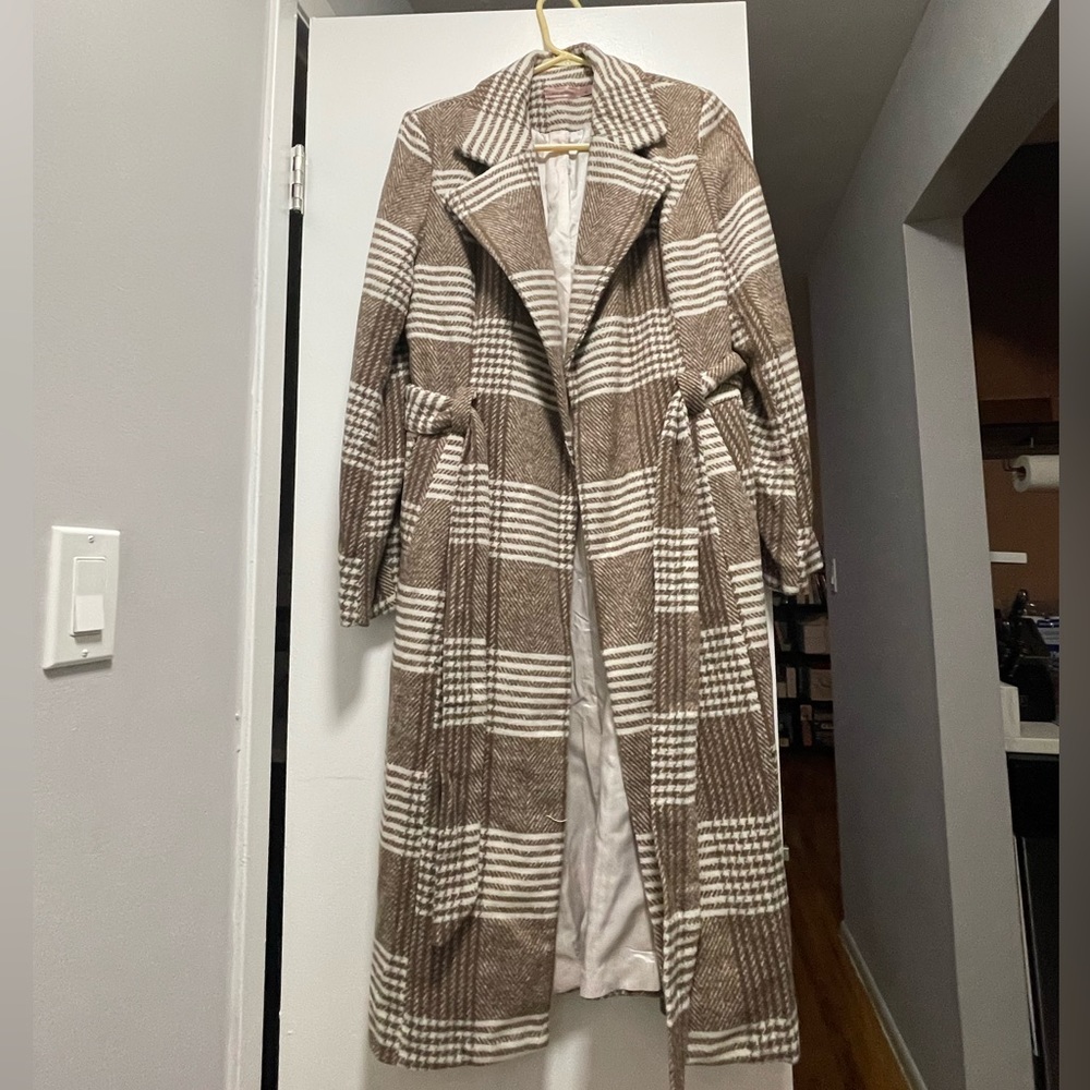 Winter Plaid Pea Coat